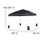 Emma and Oliver Ukko 10'x10' Weather Resistant, UV Coated Pop Up Canopy Tent with Sandbags and Wheeled Case
